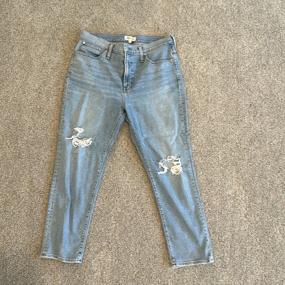 Madewell The Perfect High Waist Distressed Jean